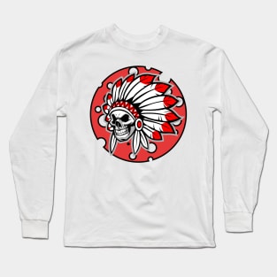 Skull indian Long Sleeve T-Shirt